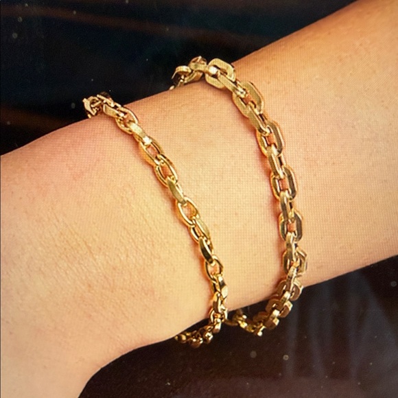 BABYGOLD Chunky Box Chain Bracelet in Gold - Picture 3 of 5